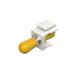 Модуль коммутационный типа Keystone ST/UPC SM 9/125 OS2, пластик <nobr>цвет белый</nobr>