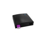 Настенная коробка, полный комплект, <nobr>1 розетка</nobr> 2LC/UPC, <nobr>MM 50/125</nobr> OM4, <nobr>2 порта,</nobr> ABC, 86&times;86&times;24 мм, цвет черный