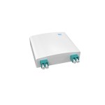 Настенная коробка, полный комплект, <nobr>2 розетки</nobr> 2LC/UPC, <nobr>MM 50/125</nobr> OM3, <nobr>4 порта,</nobr> ABC, 86&times;86&times;24 мм, <nobr>цвет белый</nobr>