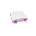 Настенная коробка, полный комплект, <nobr>2 розетки</nobr> 2LC/UPC, <nobr>MM 50/125</nobr> OM4, <nobr>4 порта,</nobr> ABC, 86&times;86&times;24 мм, <nobr>цвет белый</nobr>