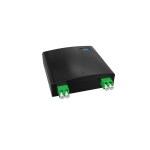 Настенная коробка, полный комплект, <nobr>2 розетки</nobr> 2LC/APC, SM 9/125 OS2, <nobr>4 порта,</nobr> ABC, 86&times;86&times;27 мм, цвет черный